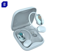 HKM-259795 Wireless Clip-On Earphones with Microphone - HD Sport Stereo Mini Headphones