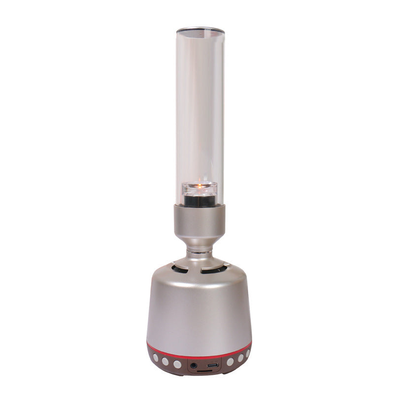 HKM-259859 Candlelight Bluetooth Speaker with Night Light and Immersive Sound Experience