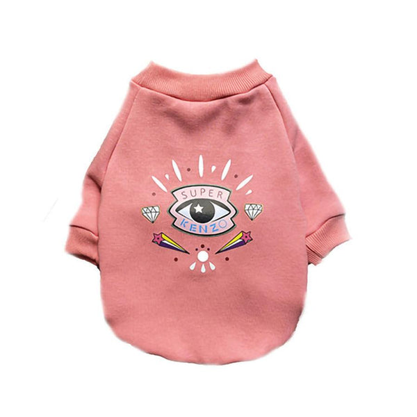 HKM-259859 Cozy Velvet Cotton Sweaters for Dogs - Casual Style for Pugs, Teddies, and Schnauzers in Pink and Black