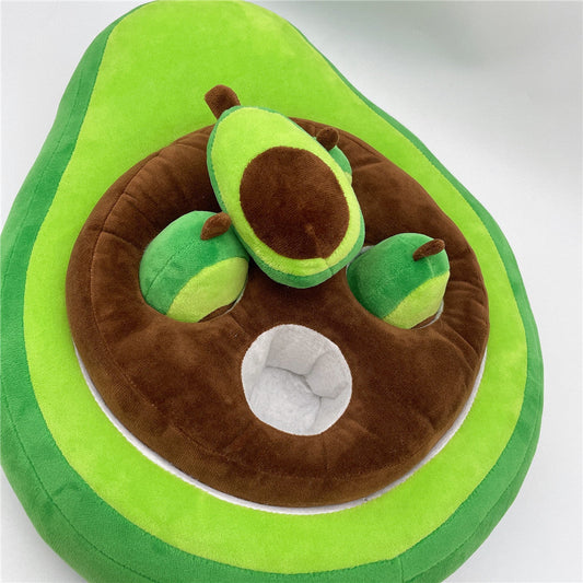 HKM-2599101 Cute Green Avocado Plush Doll - Soft PP Cotton Toy, 35*30cm
