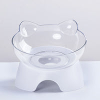 HKM-2599613 Elevated Non-Toxic Cat Feeding Bowl with Tilted Design and Non-Slip Base