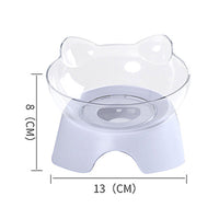 HKM-2599613 Elevated Non-Toxic Cat Feeding Bowl with Tilted Design and Non-Slip Base