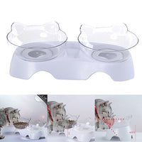HKM-2599613 Elevated Non-Toxic Cat Feeding Bowl with Tilted Design and Non-Slip Base