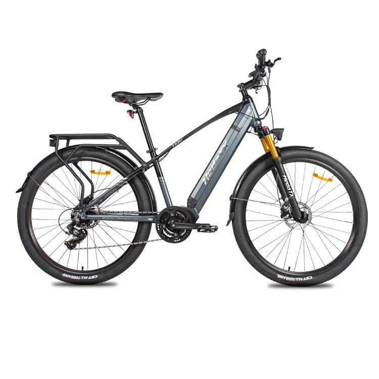 HKM-260115 Electric Bicycle with 7-Speed Gears, Aluminum Frame, and Hydraulic Disc Brakes - 29-Inch Wheel Size