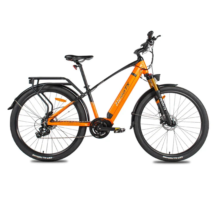 HKM-260115 Electric Bicycle with 7-Speed Gears, Aluminum Frame, and Hydraulic Disc Brakes - 29-Inch Wheel Size