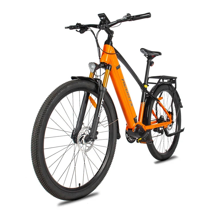 HKM-260115 Electric Bicycle with 7-Speed Gears, Aluminum Frame, and Hydraulic Disc Brakes - 29-Inch Wheel Size