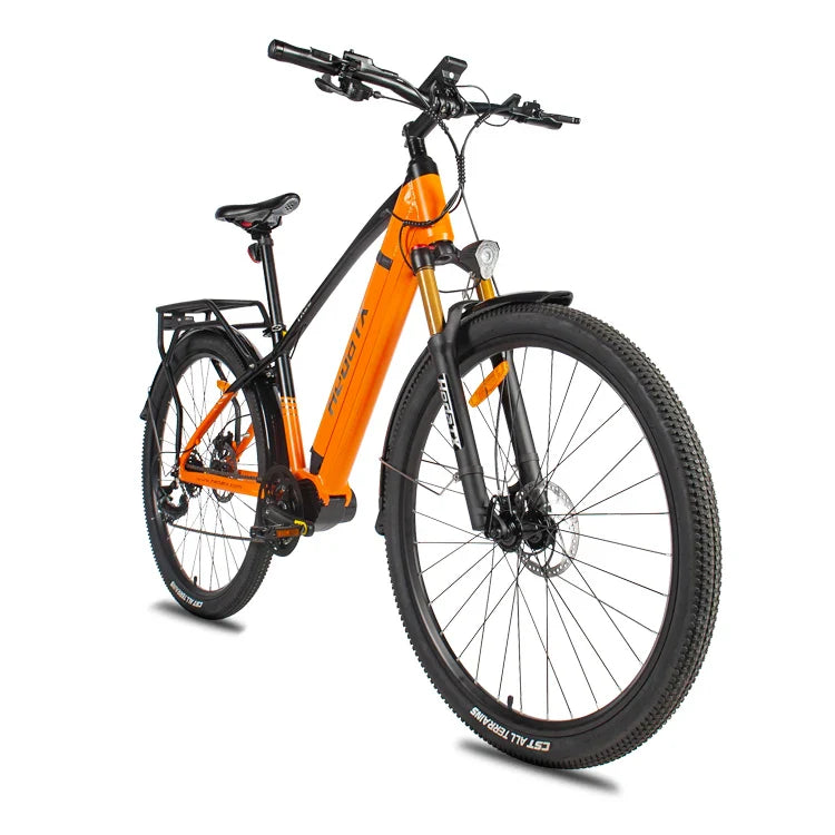 HKM-260115 Electric Bicycle with 7-Speed Gears, Aluminum Frame, and Hydraulic Disc Brakes - 29-Inch Wheel Size