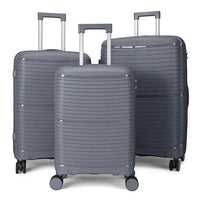 HKM-260179 3-Piece Lightweight Travel Luggage Set with 20'', 24'', and 28'' Suitcases for Adults