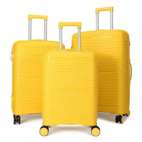 HKM-260179 3-Piece Lightweight Travel Luggage Set with 20'', 24'', and 28'' Suitcases for Adults