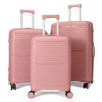 HKM-260179 3-Piece Lightweight Travel Luggage Set with 20'', 24'', and 28'' Suitcases for Adults