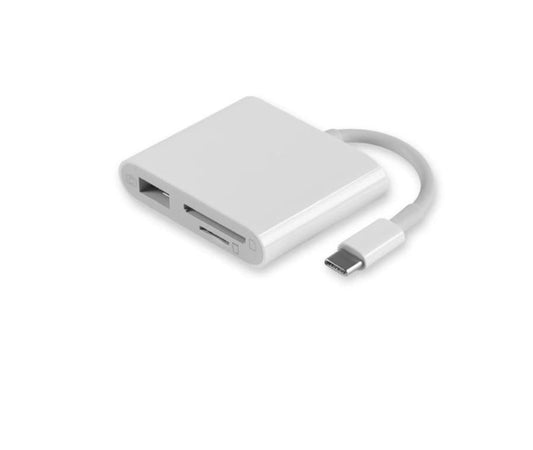 HKM-260179 3-in-1 Type-C to USB 3.0 Hub with OTG Card Reader for Huawei, Xiaomi, Apple