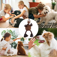 HKM-2602685 Squeaky Plush Dog Toy for Aggressive Chewers - Cartoon Bird Design, Corduroy Material