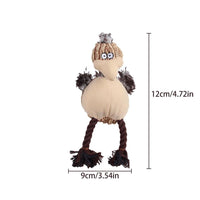 HKM-2602685 Squeaky Plush Dog Toy for Aggressive Chewers - Cartoon Bird Design, Corduroy Material
