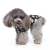 HKM-2603581 Hawaiian Print Cotton Shirt for Pets - Beach Plaid Style