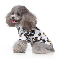 HKM-2603581 Hawaiian Print Cotton Shirt for Pets - Beach Plaid Style