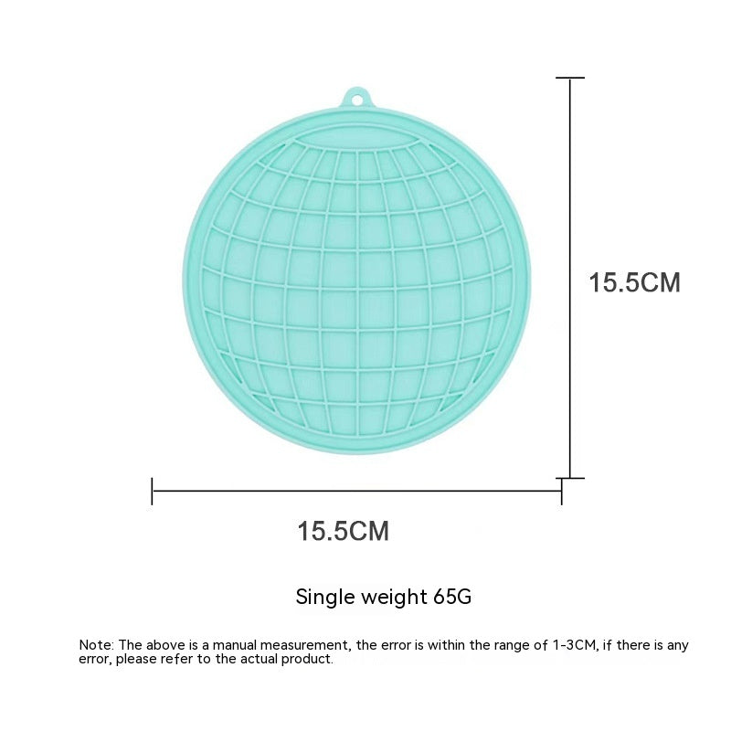 HKM-2605373 Silicone Snack Pad in Fish and Round Shapes for Pets - Multiple Colors Available