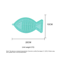 HKM-2605373 Silicone Snack Pad in Fish and Round Shapes for Pets - Multiple Colors Available