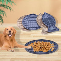 HKM-2605373 Silicone Snack Pad in Fish and Round Shapes for Pets - Multiple Colors Available