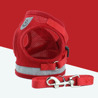 HKM-2606653 Breathable Mesh Pet Leash with Reflective Design and Adjustable Sizing for Small to Medium Dogs