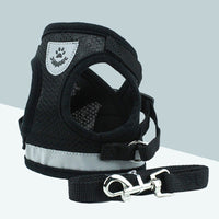 HKM-2606653 Breathable Mesh Pet Leash with Reflective Design and Adjustable Sizing for Small to Medium Dogs