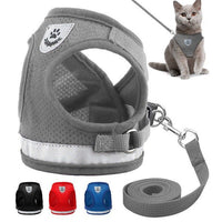 HKM-2606653 Breathable Mesh Pet Leash with Reflective Design and Adjustable Sizing for Small to Medium Dogs