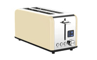 HKM-260691 Smart Touch Screen Digital Electric 4-Slice Long Bread Toaster for Modern Kitchens
