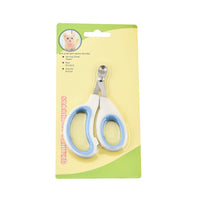 HKM-2608957 Pet Nail Scissors with Round Hole Limit and Bloodline Resistance in Rose White and White Blue