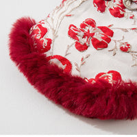 HKM-2609725 Elegant Chinese-Style Cotton-Padded Jackets for Small Dogs and Cats, Festive Tang Suits for Autumn and Winter