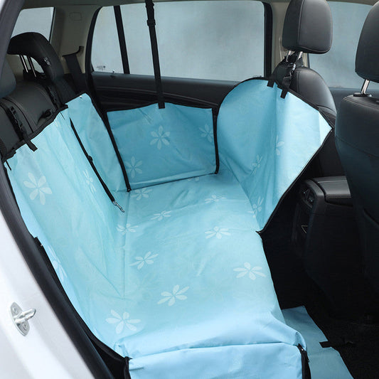 HKM-2609981 Waterproof Dog Car Seat Cover - Multi-Color Cushion for Pets, Fits All Car Sizes, 600D Oxford Material