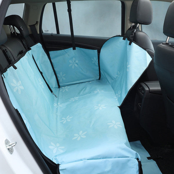 HKM-2609981 Waterproof Dog Car Seat Cover - Multi-Color Cushion for Pets, Fits All Car Sizes, 600D Oxford Material