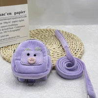 HKM-2610237 Pet-Friendly Backpack with Traction Rope for Cats and Dogs - Multiple Colors Available