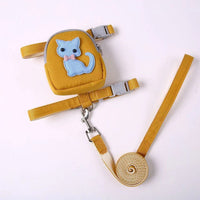 HKM-2610237 Pet-Friendly Backpack with Traction Rope for Cats and Dogs - Multiple Colors Available