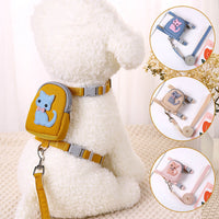 HKM-2610237 Pet-Friendly Backpack with Traction Rope for Cats and Dogs - Multiple Colors Available