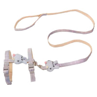 HKM-2610749 I-shaped Pet Chest and Back Harness with Hand Holding Rope for Cats - Available in Multiple Colors