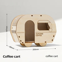 HKM-2611005 Wooden Hamster House Shelter with Multi-Layer Board Construction