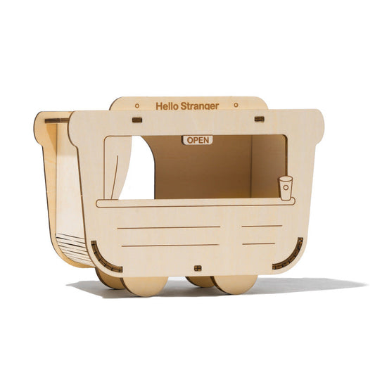 HKM-2611005 Wooden Hamster House Shelter with Multi-Layer Board Construction
