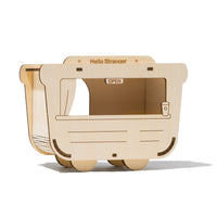 HKM-2611005 Wooden Hamster House Shelter with Multi-Layer Board Construction