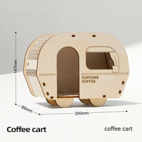 HKM-2611005 Wooden Hamster House Shelter with Multi-Layer Board Construction