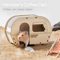 HKM-2611005 Wooden Hamster House Shelter with Multi-Layer Board Construction