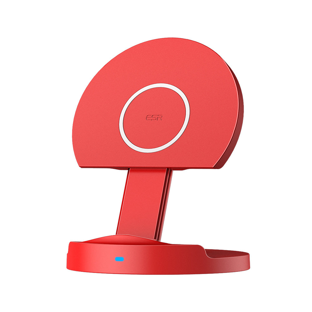 HKM-261203 15W Foldable Wireless Charger Fast Charging Stand for Apple Devices