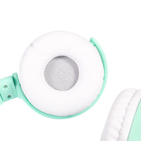 HKM-261267 Headphones for Women - Comfortable Head-Mounted Wired Design in Pink, White, Blue, and Black