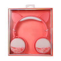 HKM-261267 Headphones for Women - Comfortable Head-Mounted Wired Design in Pink, White, Blue, and Black