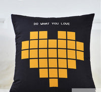 HKM-261331 Geometric Abstract Cotton-Linen Pillowcase for Home and Commercial Spaces
