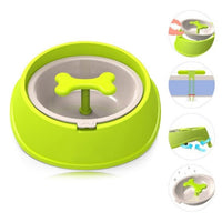 HKM-2614717 Slow Feeder Dog Bowl for Small Dogs - Anti-Choke Design to Extend Eating Time