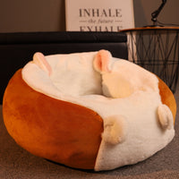 HKM-2614973 Plush Semi-Enclosed Cat Nest with Rabbit Ears - Warm and Cozy Design