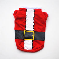 HKM-2615101 Festive Dog Apparel for Christmas - Santa Claus & Snowman Styles in Green and Red
