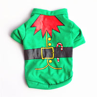 HKM-2615101 Festive Dog Apparel for Christmas - Santa Claus & Snowman Styles in Green and Red