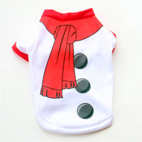 HKM-2615101 Festive Dog Apparel for Christmas - Santa Claus & Snowman Styles in Green and Red