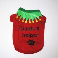 HKM-2615101 Festive Dog Apparel for Christmas - Santa Claus & Snowman Styles in Green and Red