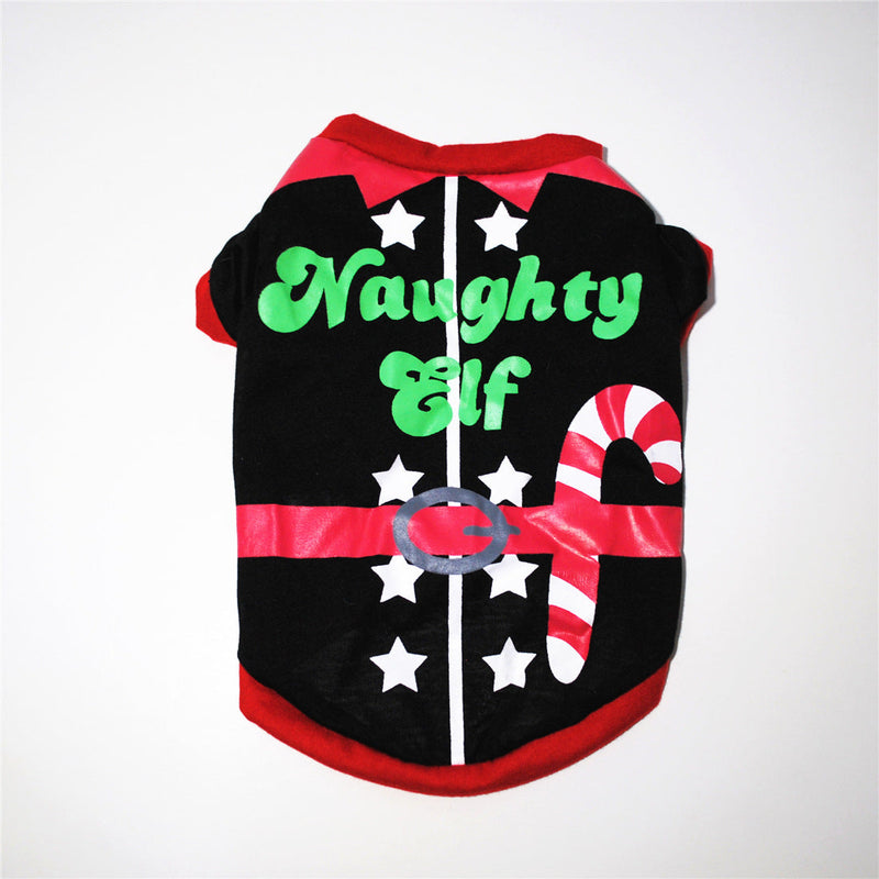 HKM-2615101 Festive Dog Apparel for Christmas - Santa Claus & Snowman Styles in Green and Red